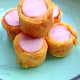 薄焼き大豆粉のソーセージロール